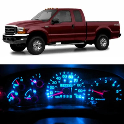 Ice Blue Instrument Gauge Cluster LED Fit 1999-2004 Ford F-Series Super Duty - Image 1 of 4