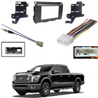 Fits Nissan Titan 2017-2018 Double DIN Stereo Harness Radio Install Dash Kit New
