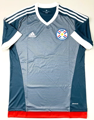 Adidas PARAGUAY 2015/16 M Visitante Camiseta de Fútbol Camiseta APF Camiseta Top Kit Foto 1 de 4