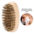Men Soft Bristle Beard Brush Mustache Comb Oval Bamboo Handle Beard Shaping EOM