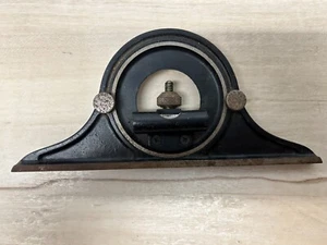 Vintage Metal Machining Woodworking Protractor Tool Head Level - Picture 1 of 6