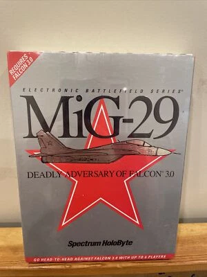 RARE MiG-29 Spectrum HoloByte VTG IBM Game Electronic Battlefield 1993 BRAND NEW - Image 1 of 4
