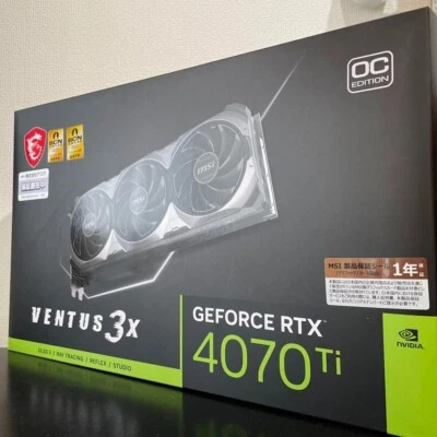 MSI GeForce RTX 4070 Ti VENTUS 3X 12G OC Graphic board OC model New - Image 1 of 4