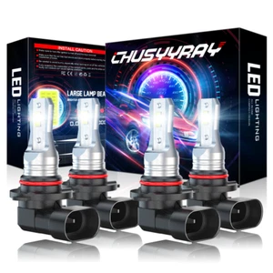 Front LED Headlights Bulbs 6000K 9005 9006 Hi-Lo For Lincoln Navigator 2003-2006 - Bild 1 von 11