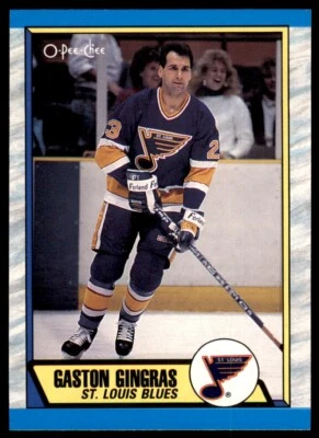 1989-90 O-Pee-Chee Gaston Gingras . St. Louis Blues #270 - Image 1 of 2