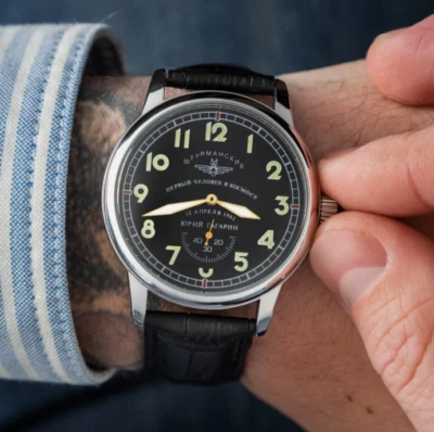 Reloj De Colección Raketa Mecánico Shturmanskie Yuri Gagarin Muñeca Soviético Raro Hombres Foto 1 de 4