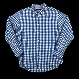 Tommy Hilfiger Oxford Button Up Shirt Men’s Blue White Gingham Check XL - Picture 1 of 6