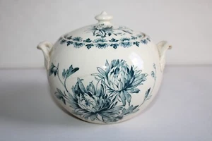 Sucrier en faïence de Gien décor Dauphinois, hauteur 12.5 cm - Imagen 1 de 12