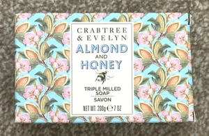 Crabtree & Evelyn Mandel & Honig Triple Gefräst Seife 200g Neu - Bild 1 von 3