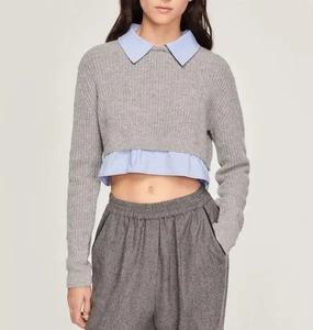 Sandro Paris Women's Sweater Size 0 / XS Wool & Cashmere SFPPU01557 - Picture 1 of 9