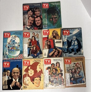 Vintage Lot of 10 Assorted TV Guides from The 1970's - West Virginia Editions - Picture 1 of 11