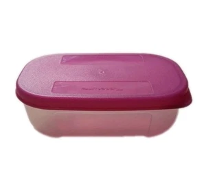 Tupperware Freezer Mates pequeño contenedor de 1 taza #4162 y tapa de frambuesa #2088 P2 - Imagen 1 de 4