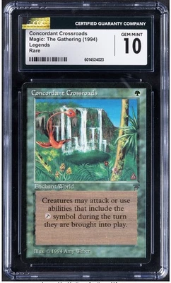 Magic: The Gathering Concordant Crossroads Legends CGC 10 - Image 1 of 2