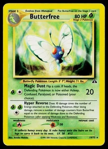 Butterfree 19/75 Neo Discovery Raro #4 - Imagen 1 de 2