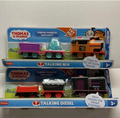 Thomas & Friends TrackMaster,talking Nia Motorized ,talking Diesel INTERACTIVE  - Image 1 of 4