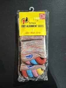 NEW Happy Feet Original Foot Alignment Socks Size Large Women 10-13 Men 9-13 T8 - Picture 1 of 5