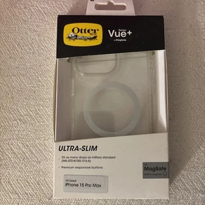 OtterBox Otter Box Vue+ iPhone 15 Pro Ultra-Slim MagSafe Clear Protective Case - Picture 1 of 3