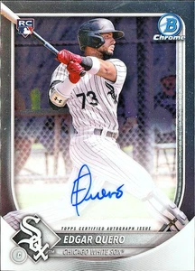 Autógrafo de novato Edgar Quero 2025 Bowman cromado - RC en tarjeta AUTO #CRA-EQ - Imagen 1 de 2