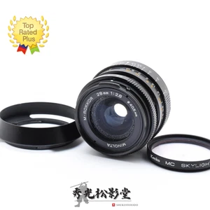 【NEAR MINT w/Hood】Minolta M-Rokkor 28mm f/2.8 Lens CL CLE Leica M From JAPAN - Picture 1 of 12