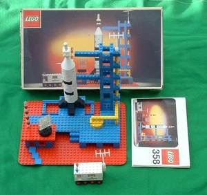 LEGO 358 Vintage ESTACIÓN ESPACIAL COHETE BASE SET COMPLETO EN CAJA 1973 - Imagen 1 de 8