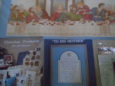 4 COUNTED CROSS STITCH PATTERN BOOKS THE LAST SUPPER - Image 1 of 4