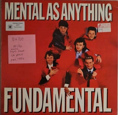 Mental As Anything Fundamental Vinyl Record EX/VG EPC26836 1984 Foto 1 de 2