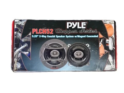 Pyle PLCH52 Chopper Series 5.25” 2-way Coaxial Speaker System 4 Ohm NEW OPEN - Image 1 of 4