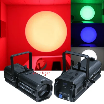 2X200W RGBW 4 In1 Manual Zoom LED Profile Church Stage Ellipsoidal Fresnel Light - Image 1 of 4