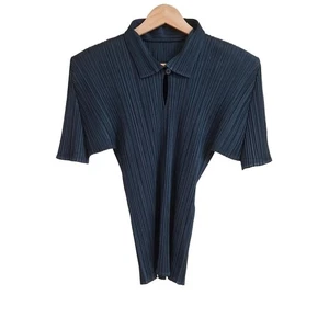 Auth PLEATS PLEASE - Dark Navy Women's Blouse - Picture 1 of 6