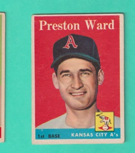 1958 TOPPS KANSAS CITY ATHLETICS # 450 PRESTON WARD EX - Picture 1 of 2