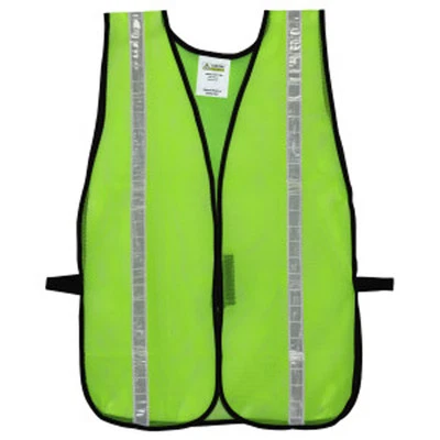 Non ANSI Economy Hi Viz Mesh Safety Vest With Reflective Stripes - Image 1 of 3