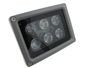 6*LED 850nm IR Alimentación LED Luz LED Para Verison Noche Cámara Seguridad 12VDC - Imagen 1 de 2