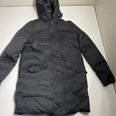 Womens Zara Trafaluc Down Hooded Jacket Black Inside Puffer Size Small - Image 1 of 4