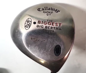Callaway THE BIGGEST BIG BERTHA DRIVER TITANIUM 9* Right Graphite Stiff Flex - Picture 1 of 7