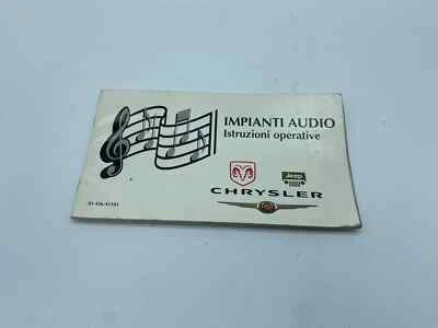 LIBRETTO DI IMPIANTO AUDIO ISTRUZIONI OPERATIVE CHRYSLER 81-426-41501 - Immagine 1 di 4