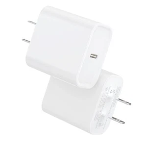 2er Pack 20W USB C Ladeblock Weiß Schnell Ladeadapter iPhone 15/14 Galaxy - Bild 1 von 7