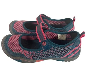 Zapatos de malla Jambu Sora tejidos Mary Jane niñas jóvenes 13M listos para el agua rosa verde azulado - Imagen 1 de 8