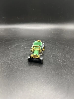 Vintage Miniature Ford Model T Car Number 303 Mint Green & Gold No Top - Image 1 of 4