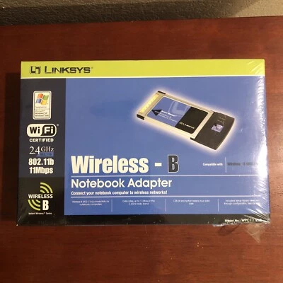 LINKSYS Wireless B Notebook Adapter Model WPC11 v4 ~ SEALED ~ UNUSED - Image 1 of 4