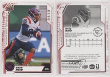 2020 Upper Deck CFL Red /165 Greg Reid #118