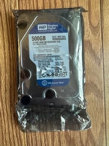NEW WESTERN DIGITAL CAVIAR BLUE WD5000AAKS 500GB 16MB SATA 3.5" HARD DRIVE SEALD - Picture 1 of 2