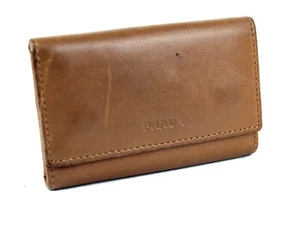 PRADA Brown Leather 6 Hooks Key Case Key Holder Key Accessories Unisex Italy - Picture 1 of 12