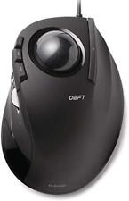 ELECOM Trackball Mouse Index Finger 8 Button Tilt Function Wired Black M-dt1urbk