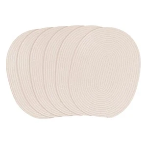 White Cotton Placemats for Farmhouse Table Decoration Braided Cotton Rope Pla... - Picture 1 of 7