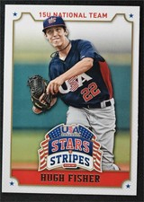 2015 USA Baseball Stars and Stripes #42 Hugh Fisher - NM-MT
