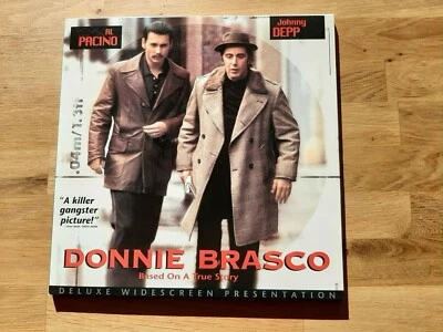 Donnie Brasco (Crime Drama Johnny Depp Al Pacino Anne Heche 2 US Laserdisc 1997) - Bild 1 von 4