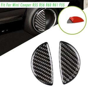 Nueva cubierta de manija de puerta de fibra de carbono para automóvil apta para Mini Cooper R55 R56 R60 R61 - Imagen 1 de 7