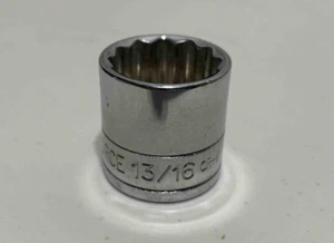 USED - TASK FORCE TOOLS 13/16" Shallow 3/8" Drive Socket 12-Point - Picture 1 of 3