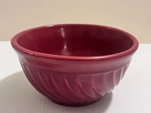 Vintage Art Pottery Swirl Wine Red Burgundy Mixing Serving Bowl Franciscan ? - Picture 1 of 6