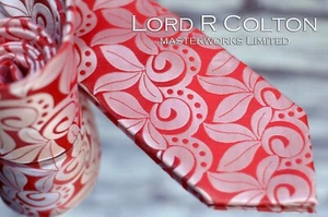 Lord R Colton Masterworks Limited Tie - New Orleans Red Necktie - New - Picture 1 of 7